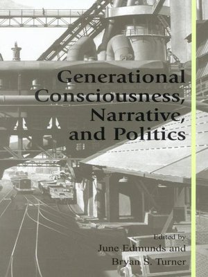 cover image of Generational Consciousness, Narrative, and Politics